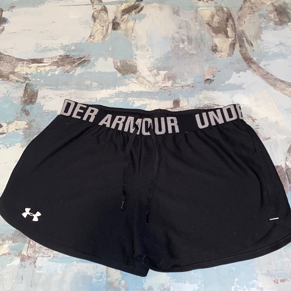 Black Under Armour athletic shorts